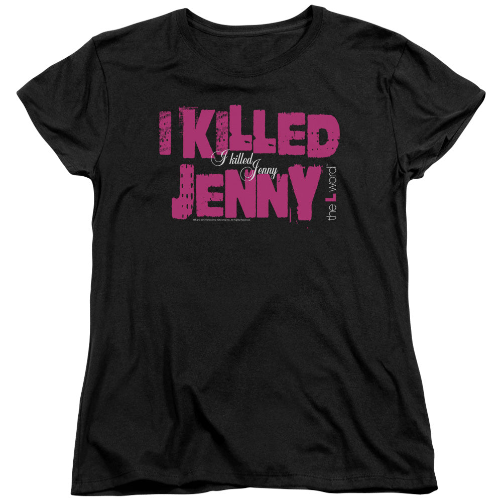 THE L WORD/I KILLED JENNY - S/S WOMENS TEE - BLACK