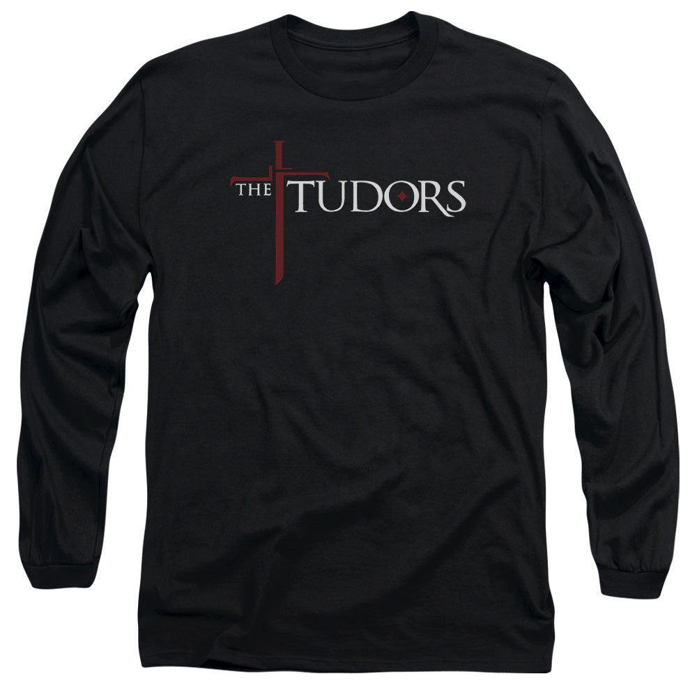 TUDORS/LOGO - L/S ADULT 18/1 - BLACK