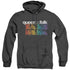 QUEER AS FOLK/CAST - ADULT HEATHER HOODIE - BLACK
