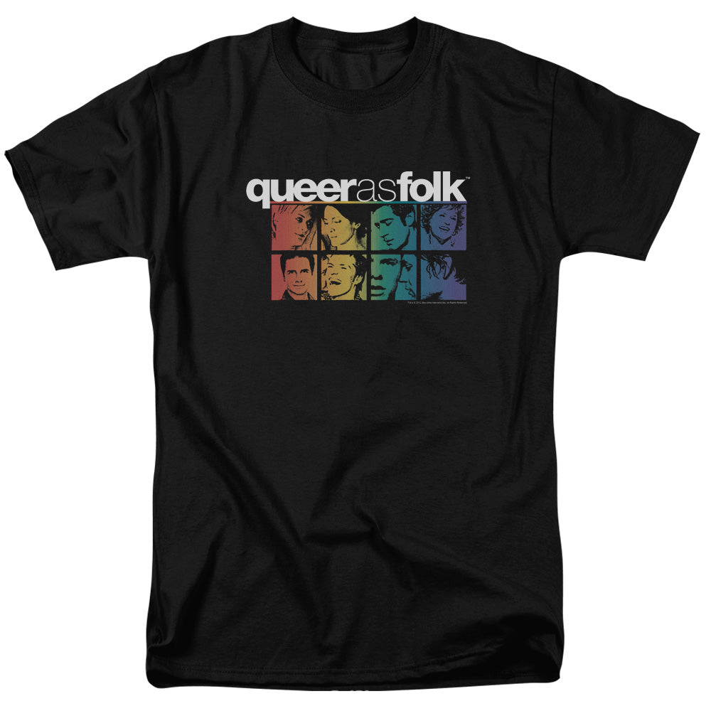 QUEER AS FOLK/CAST - S/S ADULT 18/1 - BLACK
