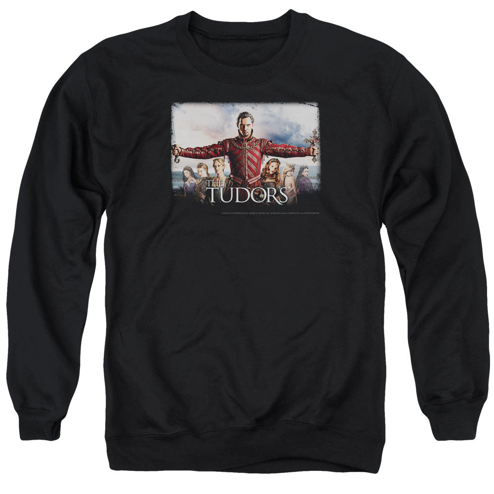 TUDORS/THE FINAL SEDUCTION - ADULT CREWNECK SWEATSHIRT - BLACK