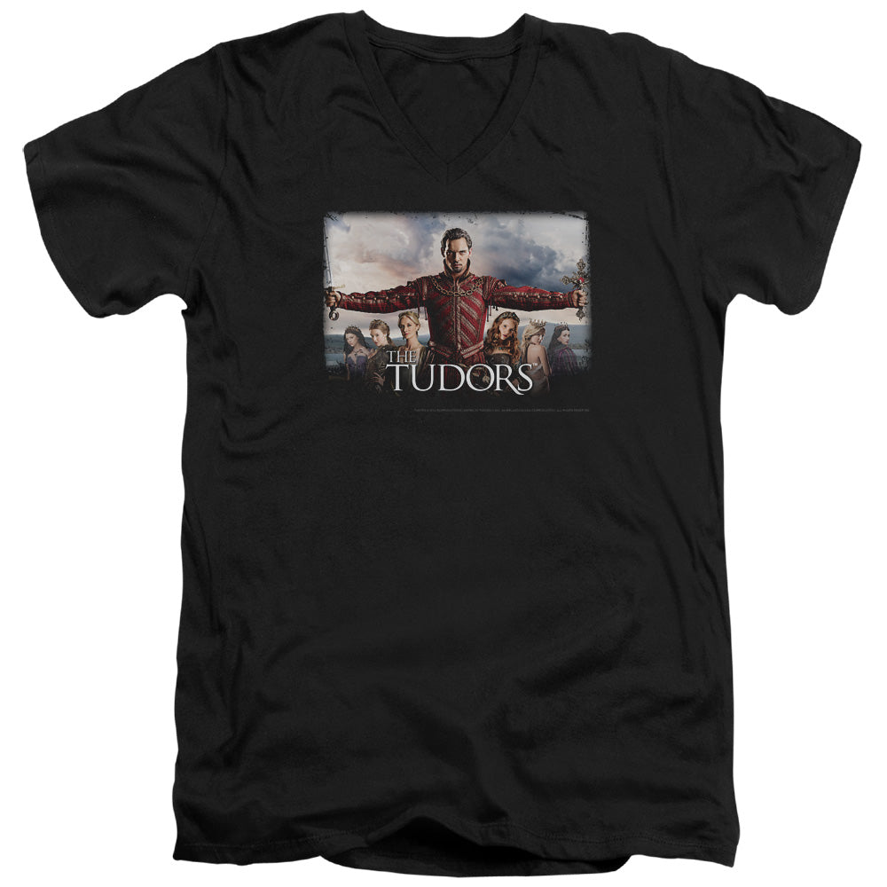 TUDORS/THE FINAL SEDUCTION - S/S ADULT V-NECK 30/1 - BLACK