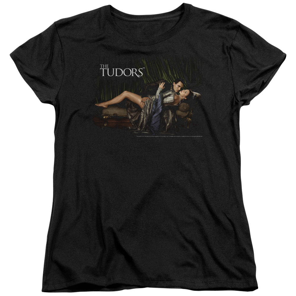 TUDORS/THE KING AND HIS QUEEN - S/S WOMENS TEE - BLACK