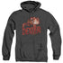 DEXTER/DRAWING - ADULT HEATHER HOODIE - BLACK