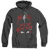 DEXTER/DARK PASSENGER - ADULT HEATHER HOODIE - BLACK