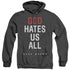 CALIFORNICATION/BOOK COVER - ADULT HEATHER HOODIE - BLACK