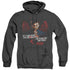 DEXTER/GOOD BAD - ADULT HEATHER HOODIE - BLACK