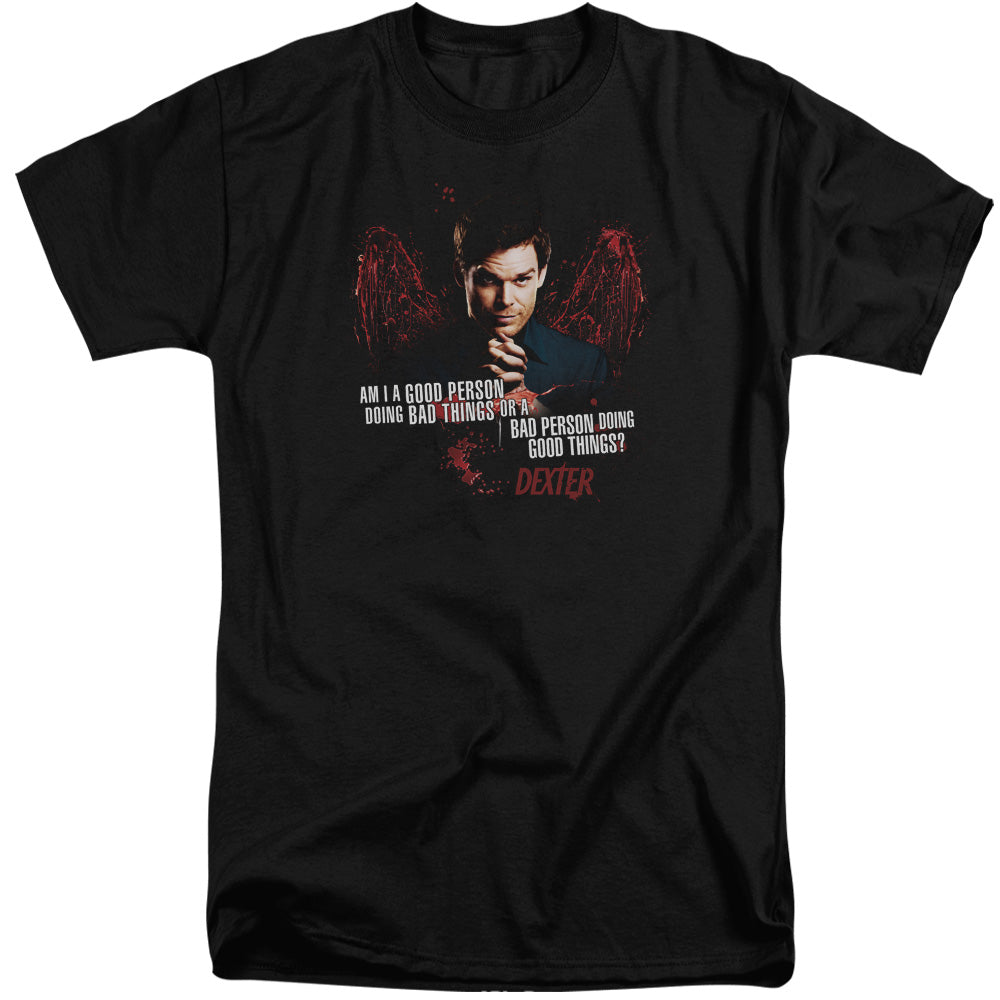 DEXTER/GOOD BAD - S/S ADULT TALL 18/1 - BLACK