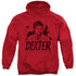 DEXTER/SPLATTER DEX - ADULT PULLOVER HOODIE - RED