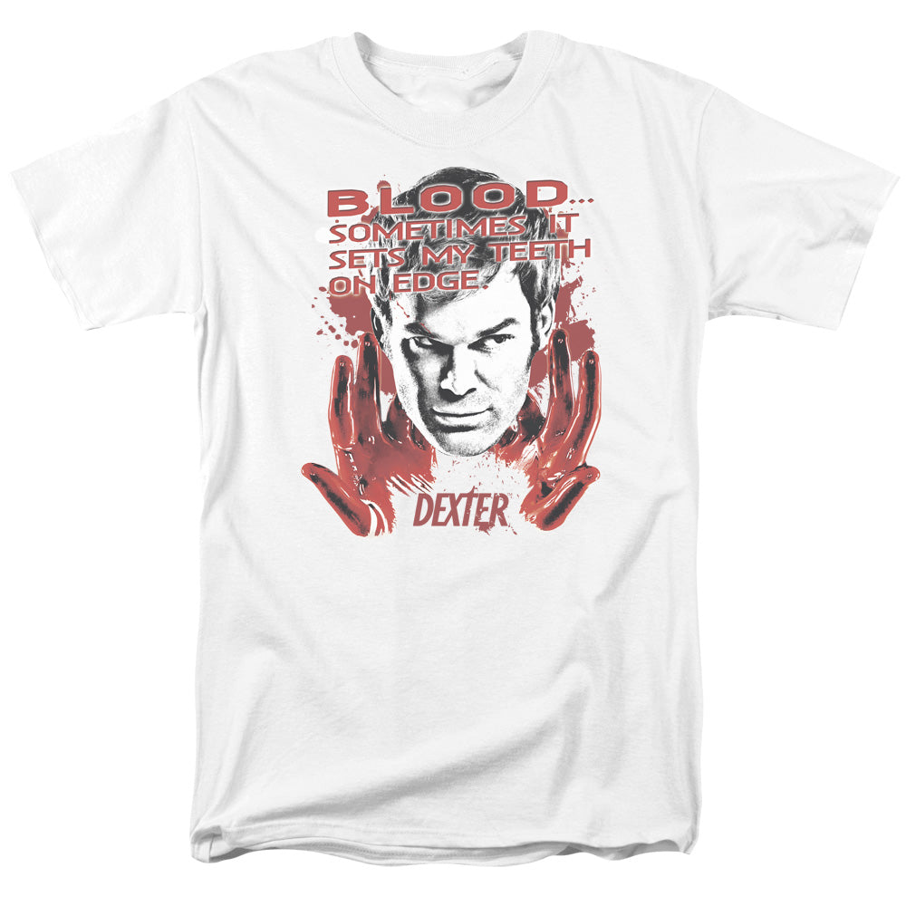 DEXTER/BLOOD - S/S ADULT 18/1 - WHITE
