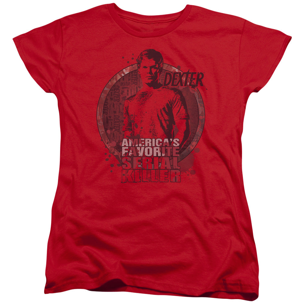 DEXTER/AMERICAS FAVORITE - S/S WOMENS TEE - RED