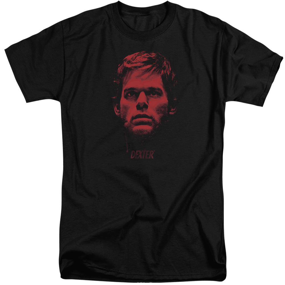 DEXTER/BLOODY FACE - S/S ADULT TALL 18/1 - BLACK