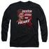 DEXTER/BLOODY HEART - L/S ADULT 18/1 - BLACK