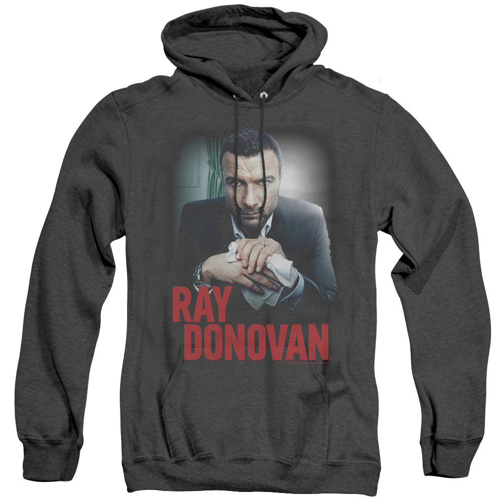 RAY DONOVAN/CLEAN HANDS - ADULT HEATHER HOODIE - BLACK