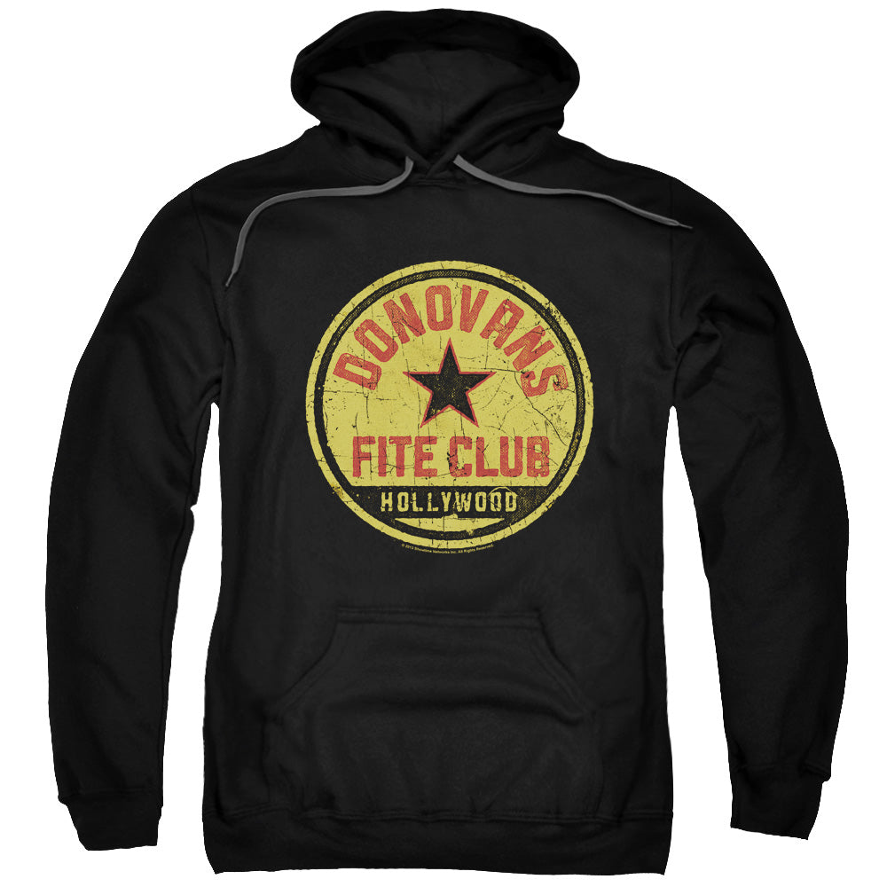 RAY DONOVAN/FITE CLUB - ADULT PULLOVER HOODIE - BLACK