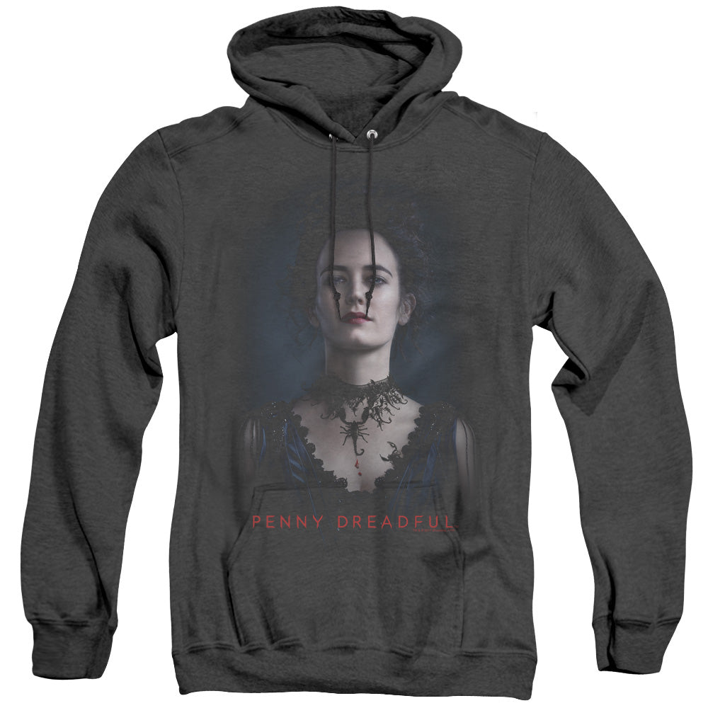 PENNY DREADFUL/VANESSA - ADULT HEATHER HOODIE - BLACK