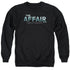 AFFAIR/OCEAN LOGO - ADULT CREWNECK SWEATSHIRT - BLACK