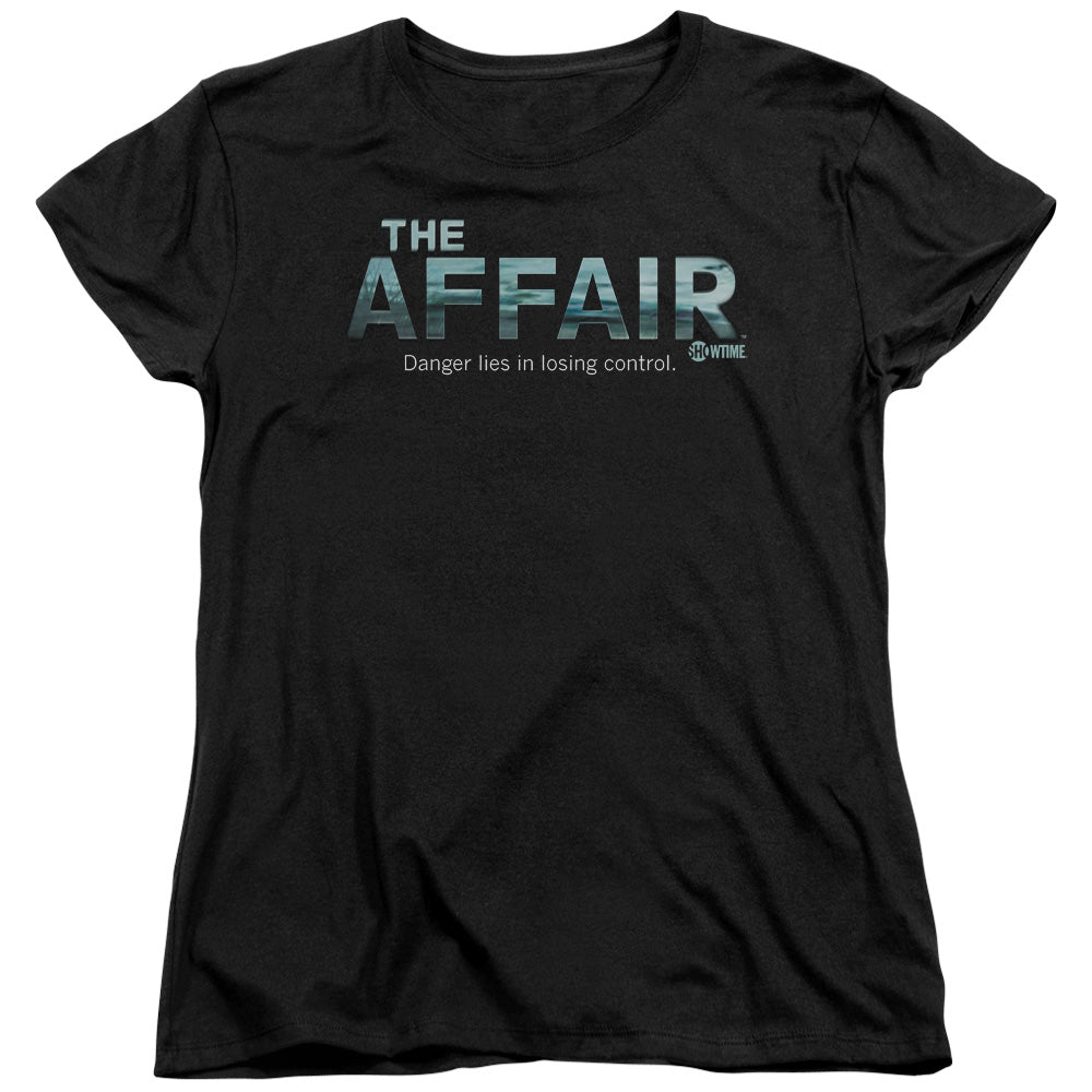 AFFAIR/OCEAN LOGO - S/S WOMENS TEE - BLACK