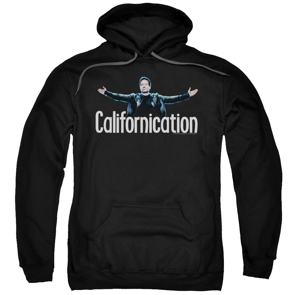 CALIFORNICATION/OUTSTRETCHED - ADULT PULLOVER HOODIE - BLACK