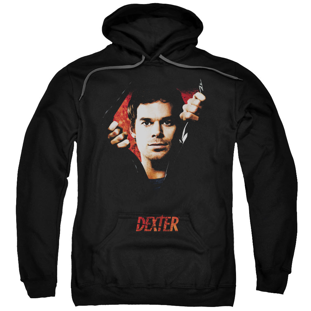 DEXTER/BODY BAD - ADULT PULLOVER HOODIE - BLACK