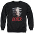 DEXTER/PLASTIC WRAP - ADULT CREWNECK SWEATSHIRT - BLACK