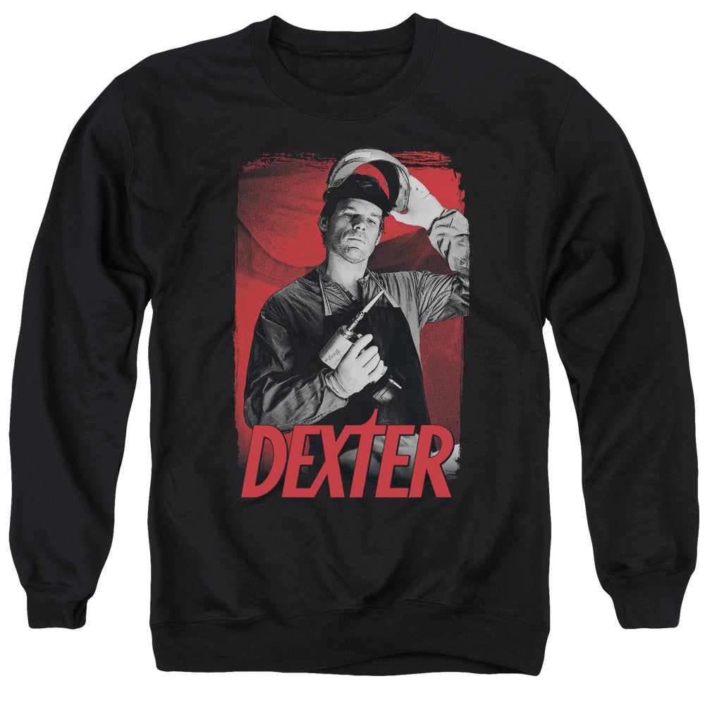 DEXTER/SEE SAW - ADULT CREWNECK SWEATSHIRT - BLACK