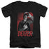 DEXTER/SEE SAW - S/S ADULT V-NECK 30/1 - BLACK
