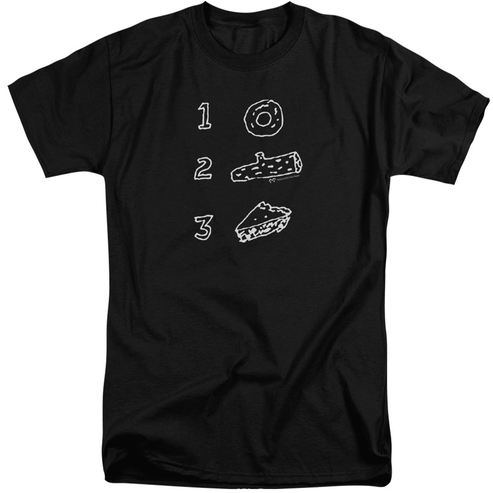 TWIN PEAKS/PIE LOG DONUT - S/S ADULT TALL 18/1 - BLACK