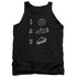 TWIN PEAKS/PIE LOG DONUT - ADULT TANK - BLACK