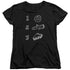 TWIN PEAKS/PIE LOG DONUT - S/S WOMENS TEE - BLACK