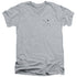 TWIN PEAKS/PEAK DONUT - S/S ADULT V-NECK 30/1 - ATHLETIC HEATHER