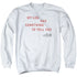 TWIN PEAKS/MY LOG - ADULT CREWNECK SWEATSHIRT - WHITE