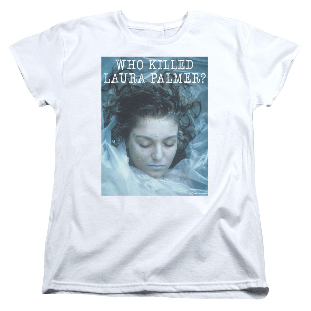 TWIN PEAKS/WHO KILLED LAURA - S/S WOMENS TEE - WHITE