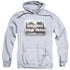 TWIN PEAKS/WELCOME TO - ADULT PULLOVER HOODIE - ATHLETIC HEATHER