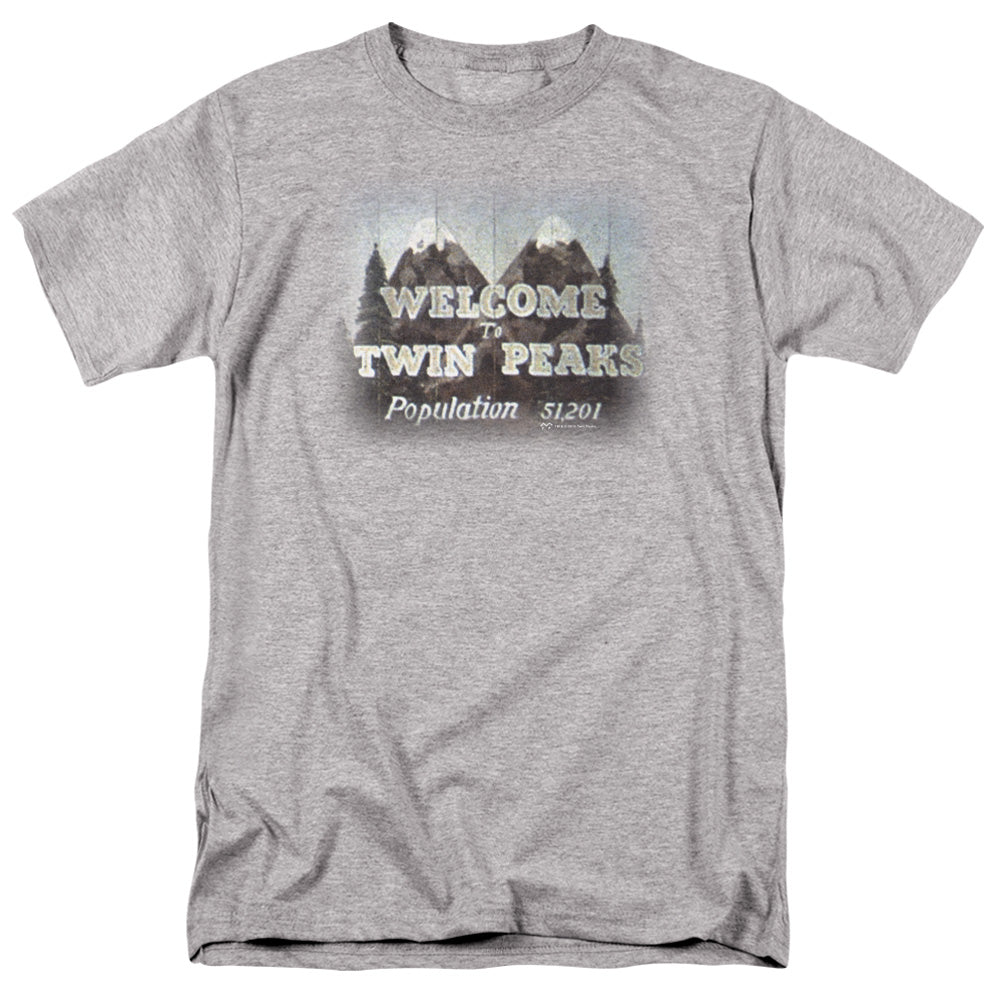 TWIN PEAKS/WELCOME TO - S/S ADULT 18/1 - ATHLETIC HEATHER