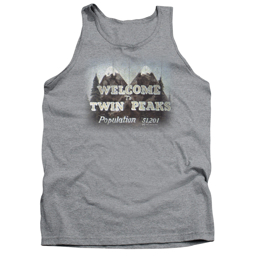 TWIN PEAKS/WELCOME TO - ADULT TANK - ATHLETIC HEATHER