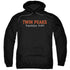 TWIN PEAKS/POPULATION - ADULT PULLOVER HOODIE - BLACK