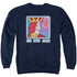TWIN PEAKS/ONE EYED JACKS - ADULT CREWNECK SWEATSHIRT - NAVY