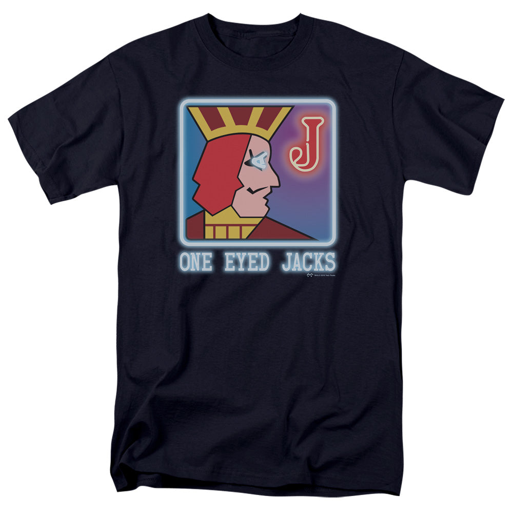 TWIN PEAKS/ONE EYED JACKS - S/S ADULT 18/1 - NAVY