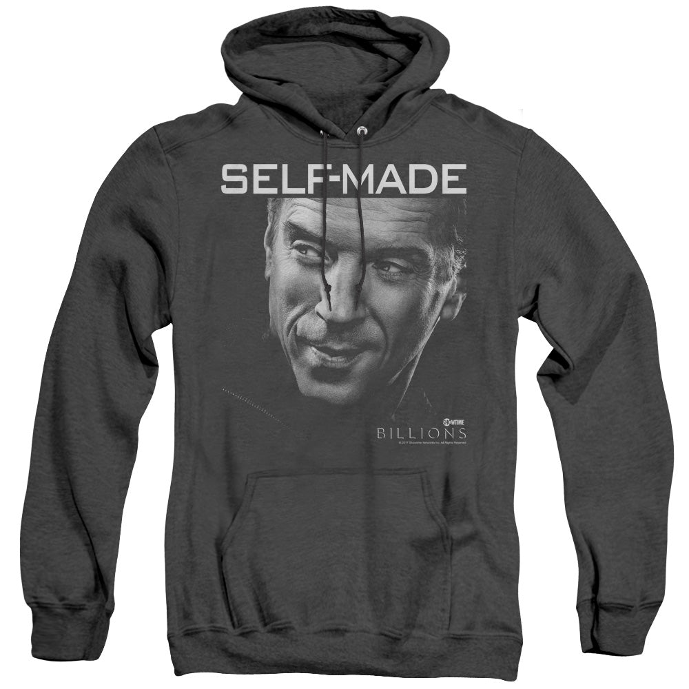 BILLIONS/SELF MADE - ADULT HEATHER HOODIE - BLACK