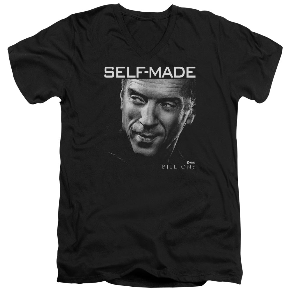 BILLIONS/SELF MADE - S/S ADULT V-NECK 30/1 - BLACK