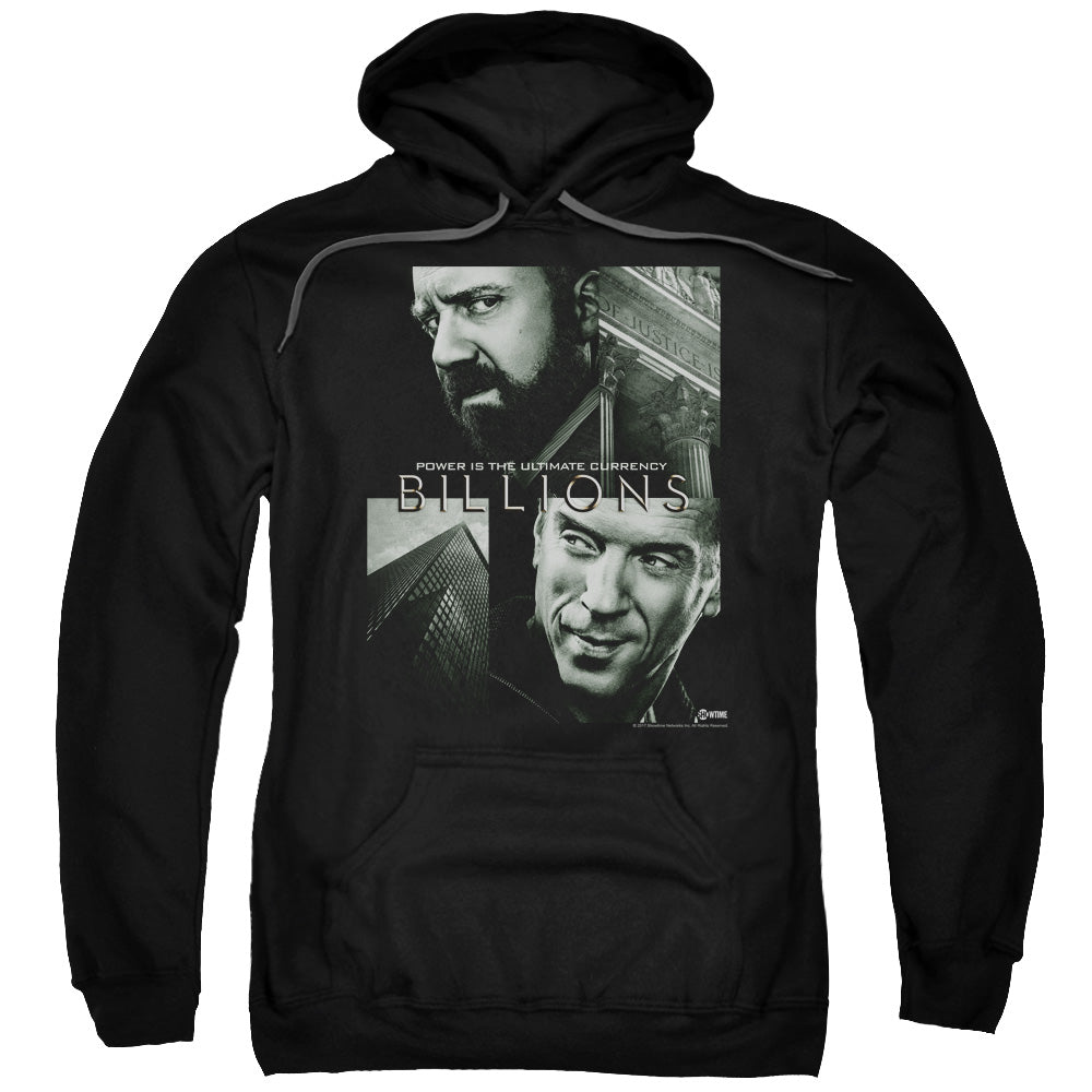 BILLIONS/CURRENCY POSTER - ADULT PULLOVER HOODIE - BLACK