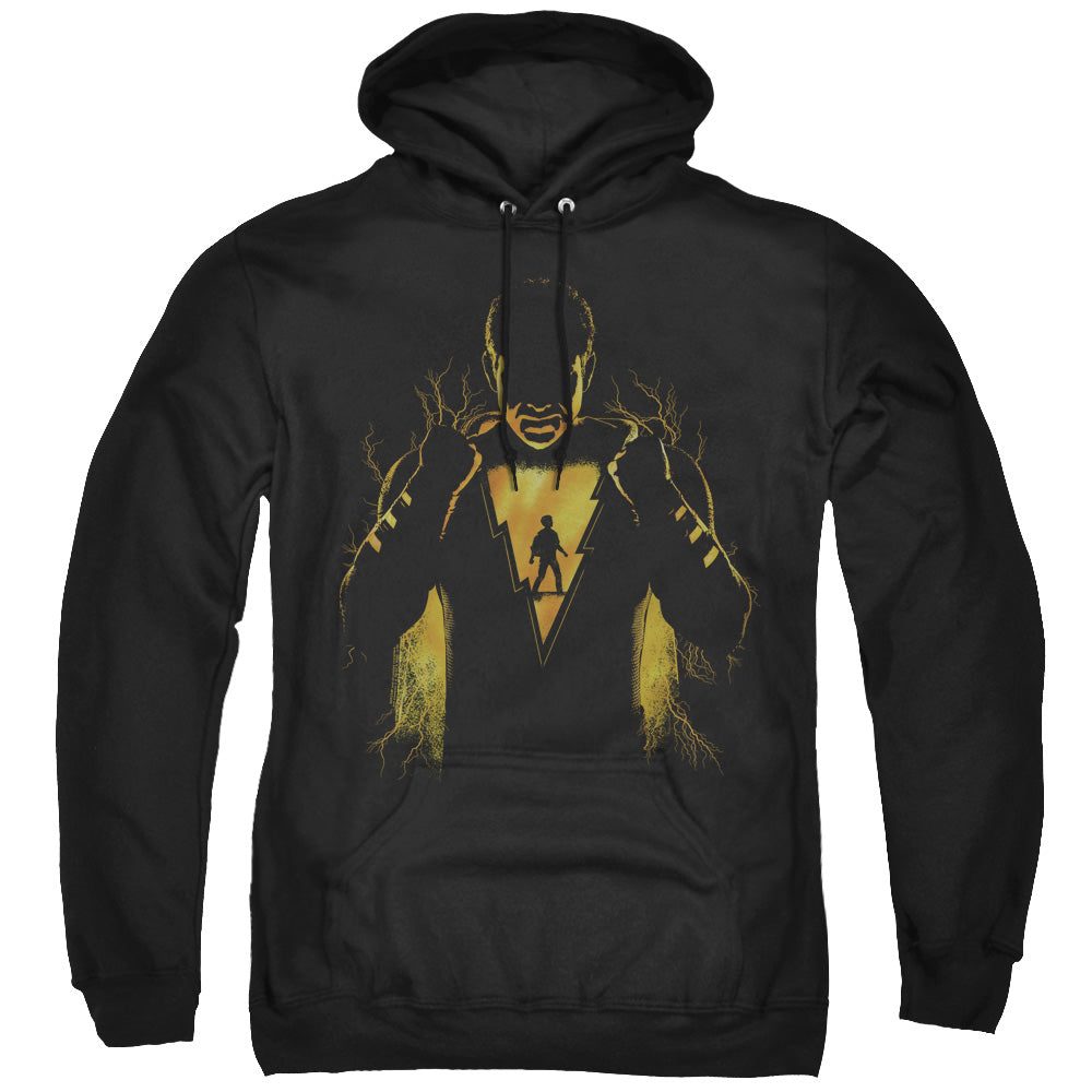 SHAZAM MOVIE/WHATS INSIDE - ADULT PULLOVER HOODIE - BLACK