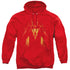SHAZAM MOVIE/WHATS INSIDE - ADULT PULLOVER HOODIE - RED