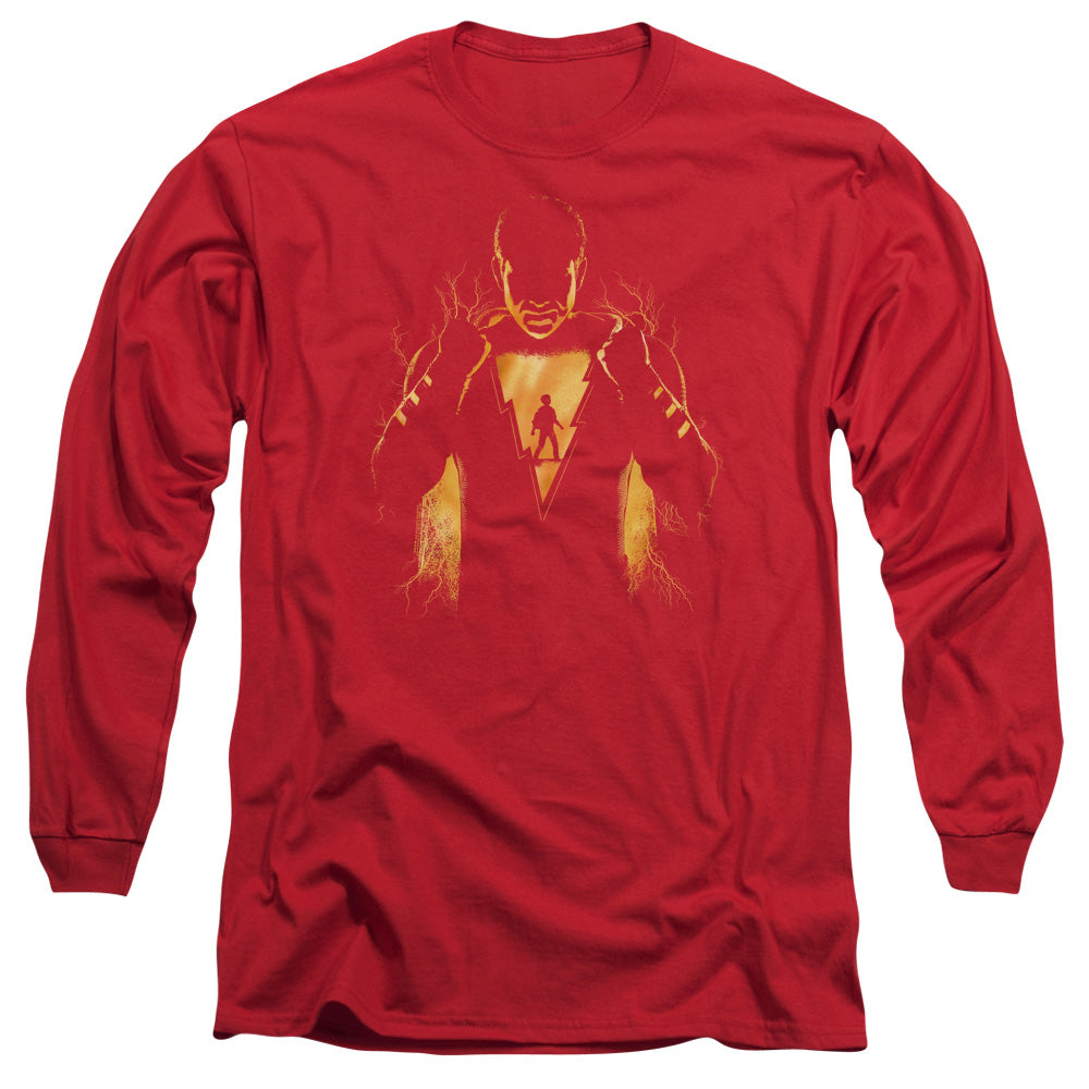 SHAZAM MOVIE/WHATS INSIDE - L/S ADULT 18/1 - RED