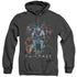 SHAZAM MOVIE/SINS - ADULT HEATHER HOODIE - BLACK