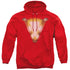 SHAZAM MOVIE/BOLT - ADULT PULLOVER HOODIE - RED