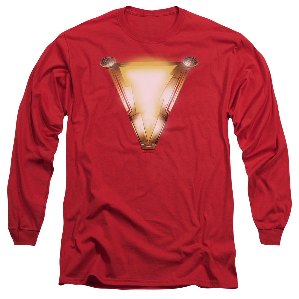 SHAZAM MOVIE/BOLT - L/S ADULT 18/1 - RED