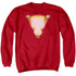 SHAZAM MOVIE/BOLT - ADULT CREWNECK SWEATSHIRT - RED