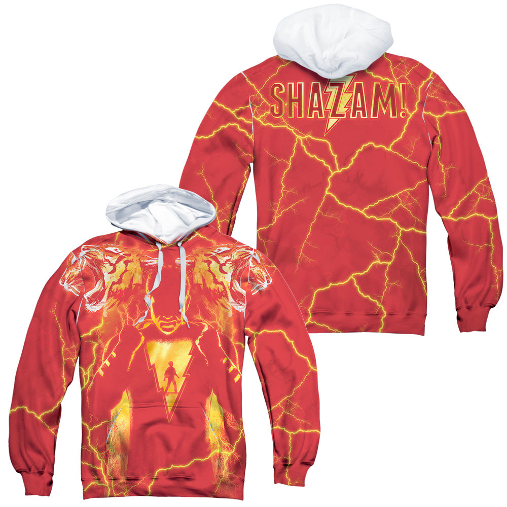 SHAZAM MOVIE/WHATS INSIDE SUB (FRONT/BACK PRINT) - ADULT POLY PULLOVER HOODIE - MULTI